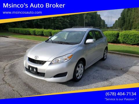 2009 Toyota Matrix for sale at Msinco's Auto Broker in Snellville GA