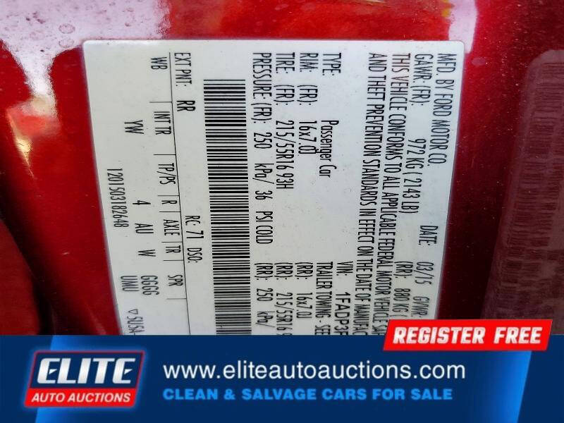 Red 2015 Ford Focus SE SE 4dr Sedan 24