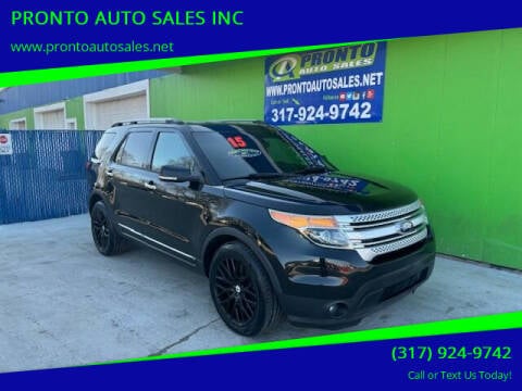 2015 Ford Explorer for sale at PRONTO AUTO SALES INC in Indianapolis IN