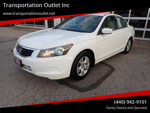 2008 Honda Accord for sale at Transportation Outlet Inc in Eastlake OH