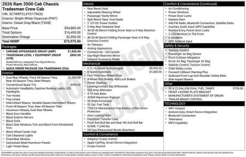 2026 RAM 3500 Tradesman