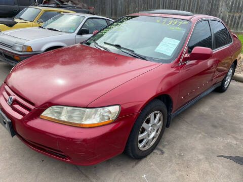 2002 Honda Accord for sale at Buy-Fast Autos in Houston TX