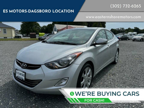 2012 Hyundai Elantra for sale at ES Motors-DAGSBORO location in Dagsboro DE