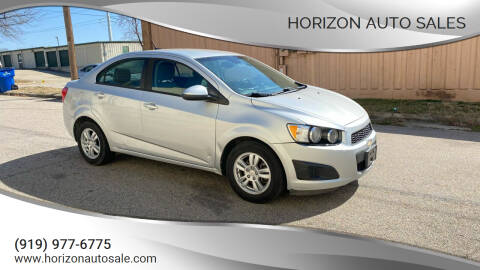 2012 Chevrolet Sonic for sale at Horizon Auto Sales in Raleigh NC