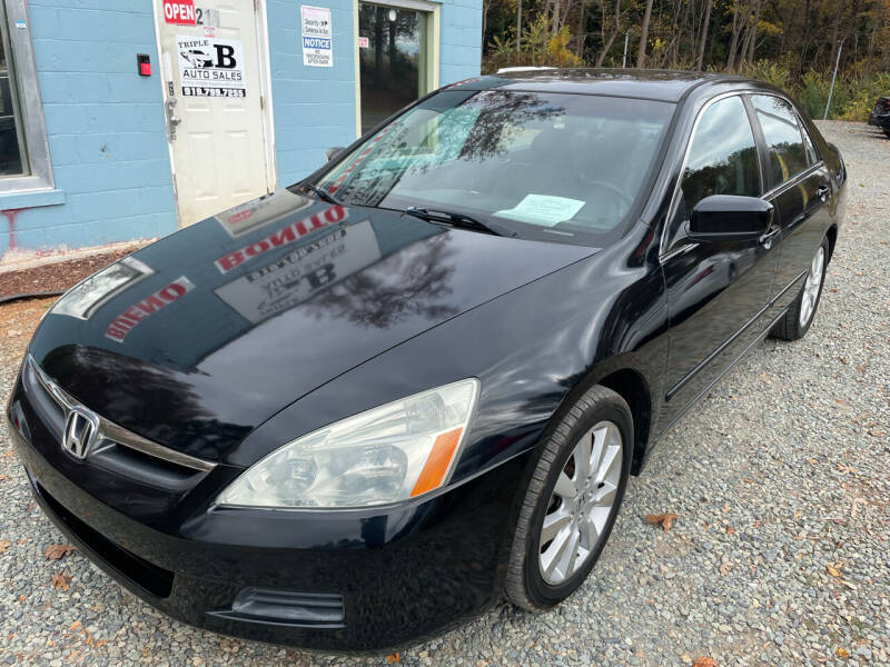 2007 Honda Accord for sale at Triple B Auto Sales in Siler City NC