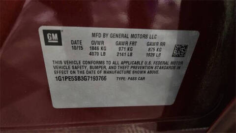 2016 Chevrolet Cruze Limited 1LT Auto