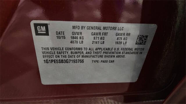 2016 Chevrolet Cruze Limited 1LT Auto