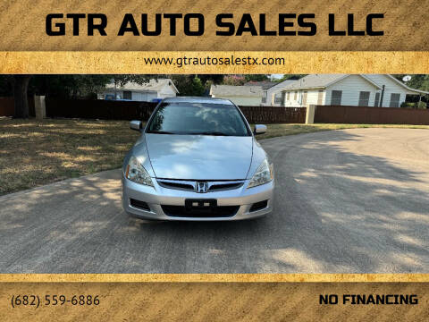 2007 Honda Accord for sale at GTR Auto Sales LLC in Haltom City TX
