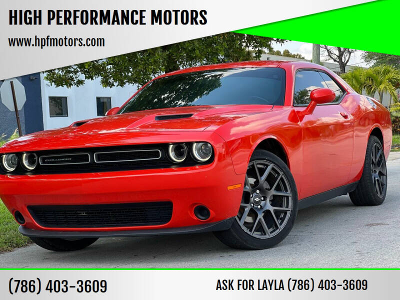 2019 Dodge Challenger for sale at HIGH PERFORMANCE MOTORS in Hollywood FL