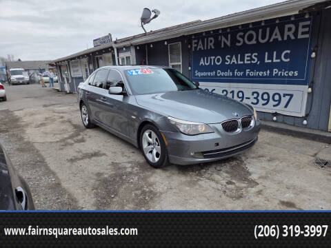 2008 BMW 5 Series for sale at Fair 'N Square Auto Sales, LLC in Auburn WA