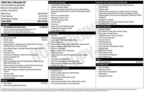 2020 Kia Telluride EX