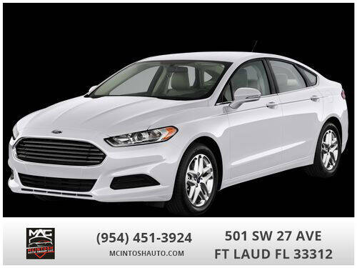 2016 Ford Fusion for sale at McIntosh AUTO GROUP in Fort Lauderdale FL