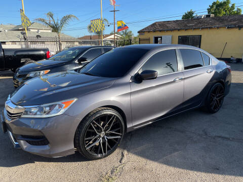 2016 Honda Accord for sale at JR'S AUTO SALES in Pacoima CA