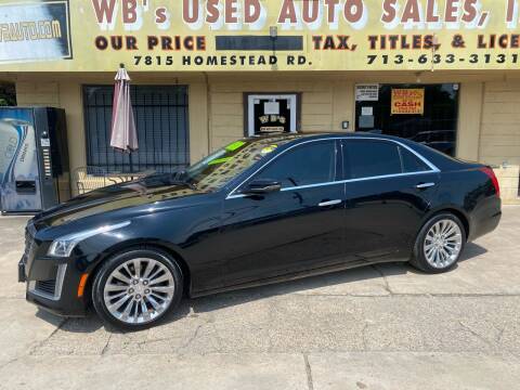2015 Cadillac CTS for sale at WB'S USED AUTO SALES INC in Houston TX