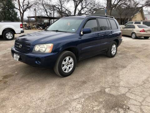 2003 Toyota Highlander for sale at Approved Auto Sales in San Antonio TX