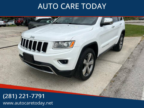 2014 Jeep Grand Cherokee for sale at AUTO CARE TODAY in Spring TX