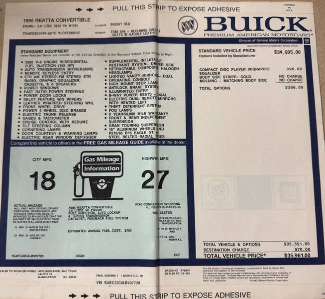 1990 Buick Reatta