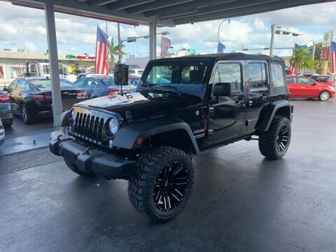 2017 Jeep Wrangler Unlimited for sale at American Auto Sales in Hialeah FL