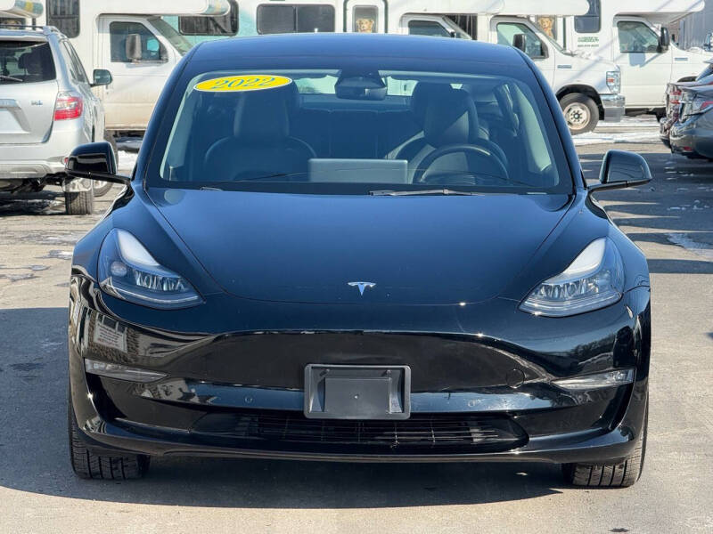 Used 2022 Tesla Model 3 Long Range with VIN 5YJ3E1EB7NF185056 for sale in Worcester, MA