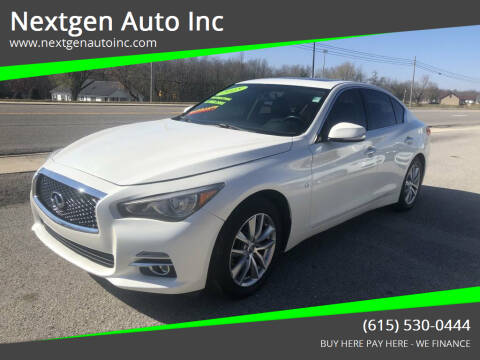 2015 Infiniti Q50 for sale at Nextgen Auto Inc in Smithville TN