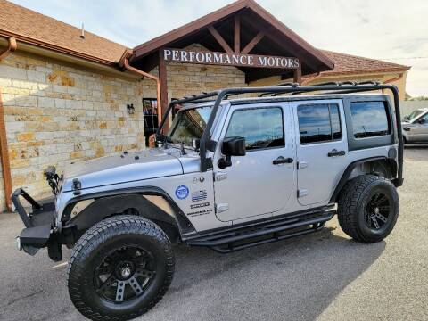 2017 Jeep Wrangler Unlimited for sale at Performance Motors Killeen Second Chance in Killeen TX