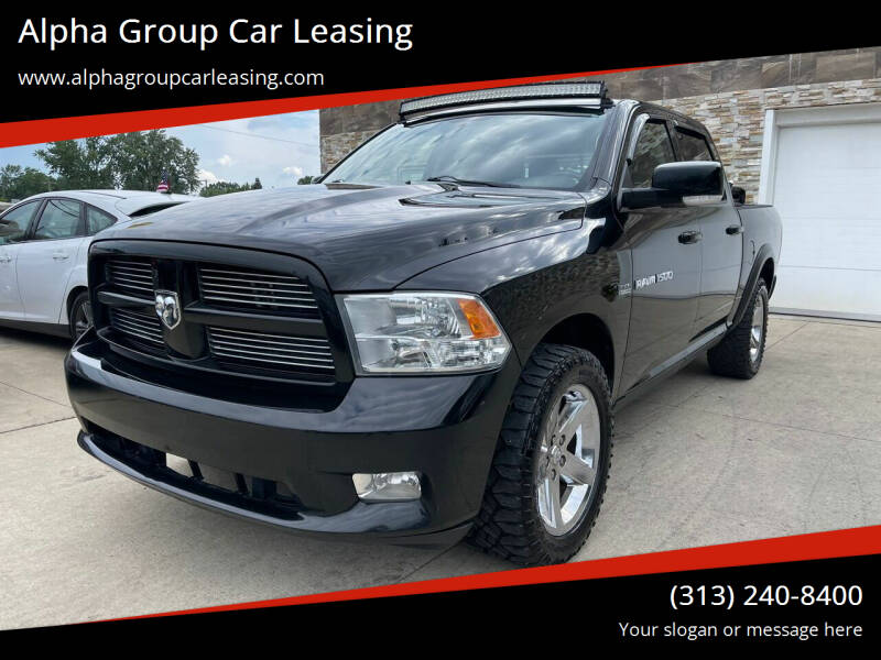 2012 RAM 1500 for sale at Alpha Group Car Leasing in Redford MI