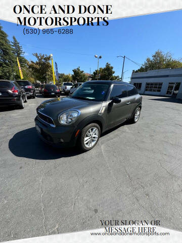 2013 MINI Paceman for sale at Once and Done Motorsports in Chico CA