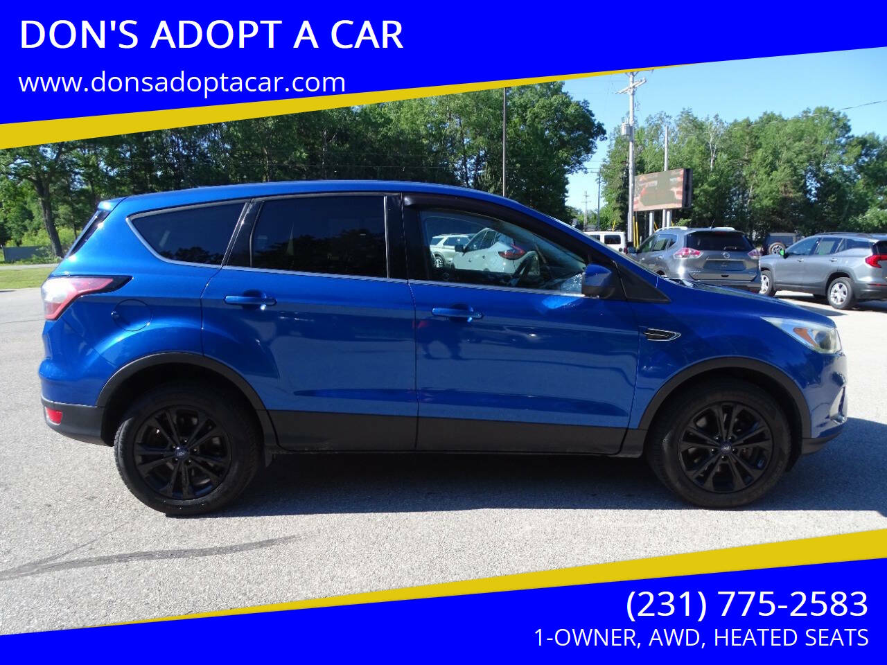 Blue 2017 Ford Escape SE AWD SE 4dr SUV 1