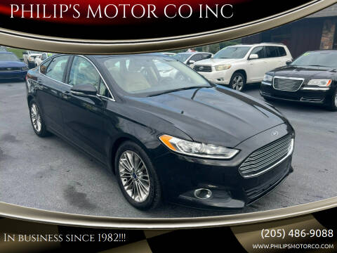 2014 Ford Fusion for sale at PHILIP'S MOTOR CO INC in Haleyville AL