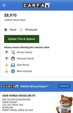 2008 Honda Ridgeline RT