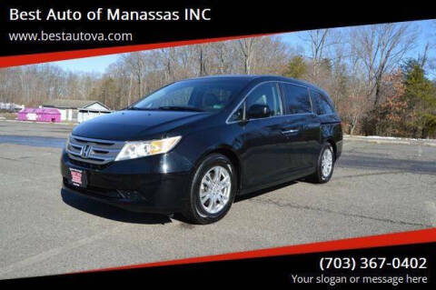 2012 Honda Odyssey for sale at Best Auto of Manassas INC in Manassas VA