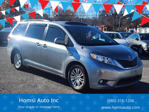 2012 Toyota Sienna for sale at Homsi Auto Inc in Kannapolis NC