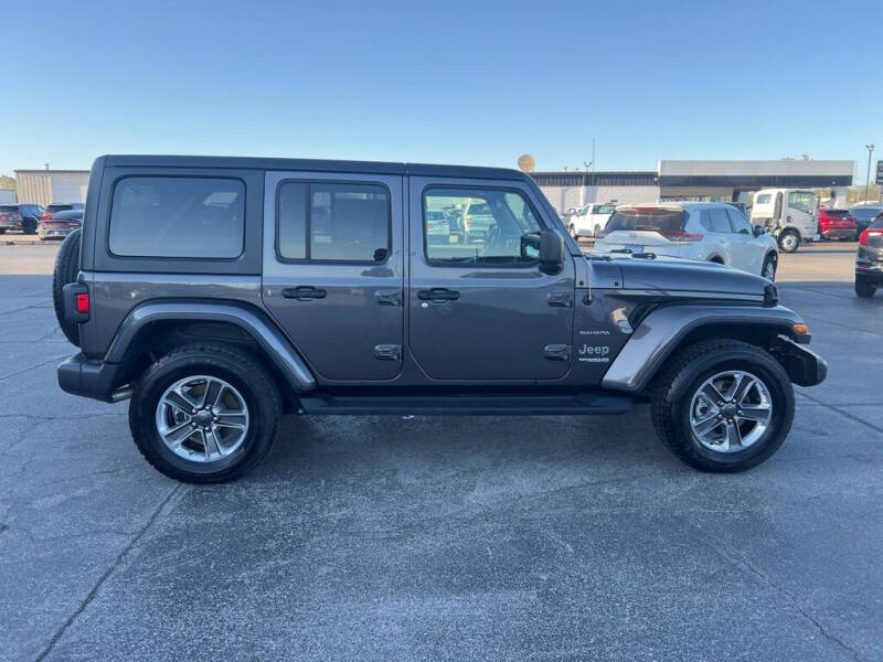 Used 2020 Jeep Wrangler Unlimited Sahara with VIN 1C4HJXEG1LW244661 for sale in Cape Girardeau, MO