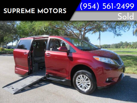 2017 Toyota Sienna for sale at Supreme Motors in Boca Raton FL