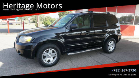 2007 Ford Escape for sale at Heritage Motors in Topeka KS