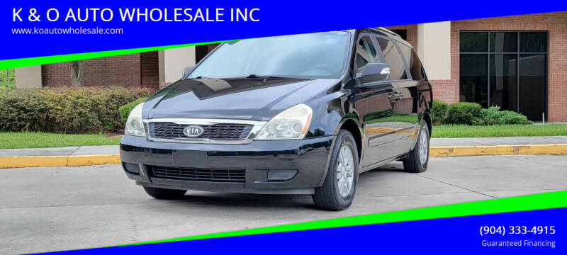 2012 Kia Sedona for sale at K & O AUTO WHOLESALE INC in Jacksonville FL