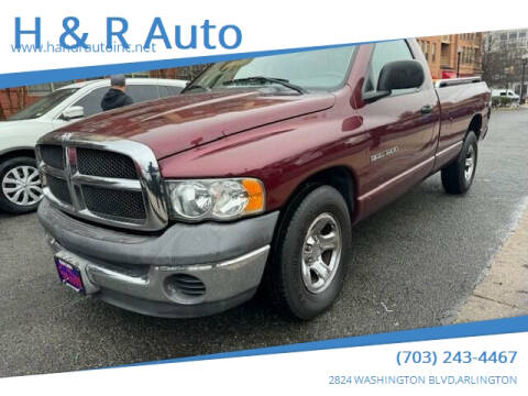 2002 Dodge Ram 1500 for sale at H & R Auto in Arlington VA