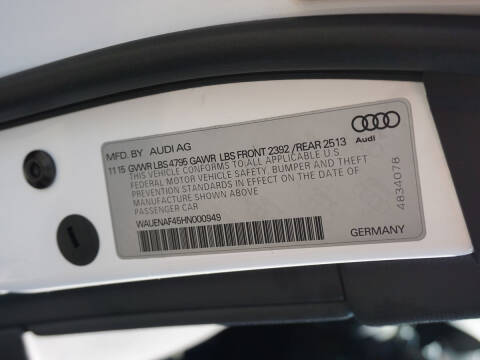 2017 Audi A4 2.0T quattro Premium Plus