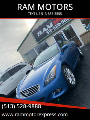 2013 Infiniti G37 Coupe for sale at RAM MOTORS in Cincinnati OH