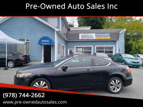 2010 Honda Accord for sale at Pre-Owned Auto Sales Inc in Salem MA
