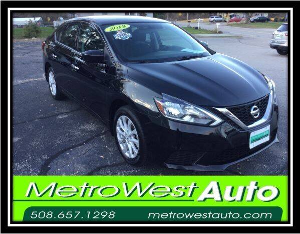 2018 Nissan Sentra for sale at Metro West Auto in Bellingham MA