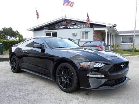 2018 Ford Mustang for sale at One Vision Auto in Hollywood FL