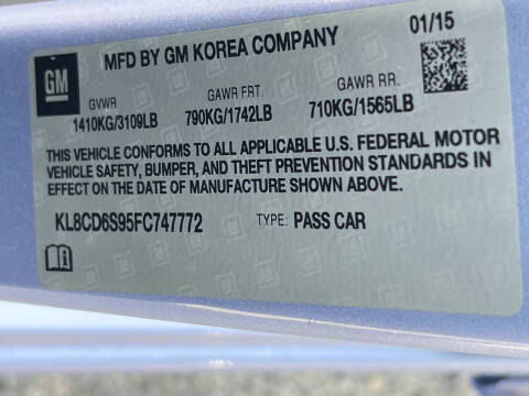 2015 Chevrolet Spark 1LT CVT