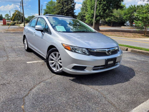 2012 Honda Civic for sale at CORTEZ AUTO SALES INC in Marietta GA