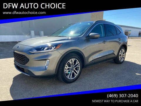 2021 Ford Escape for sale at DFW AUTO CHOICE in Dallas TX