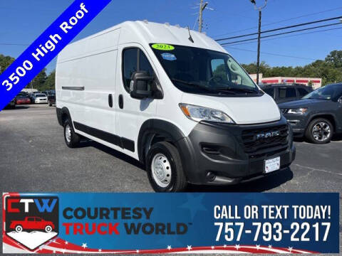 2023 RAM ProMaster for sale at Courtesy Auto Sales in Chesapeake VA