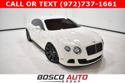 2015 Bentley Continental for sale at Bosco Auto Group in Flower Mound TX