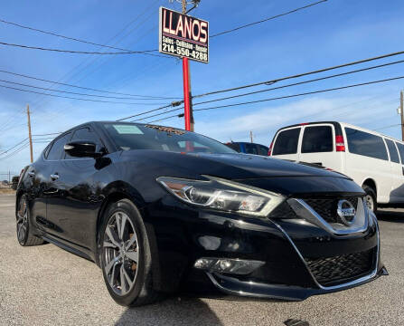 2016 Nissan Maxima for sale at LLANOS AUTO SALES LLC - LEDBETTER in Dallas TX
