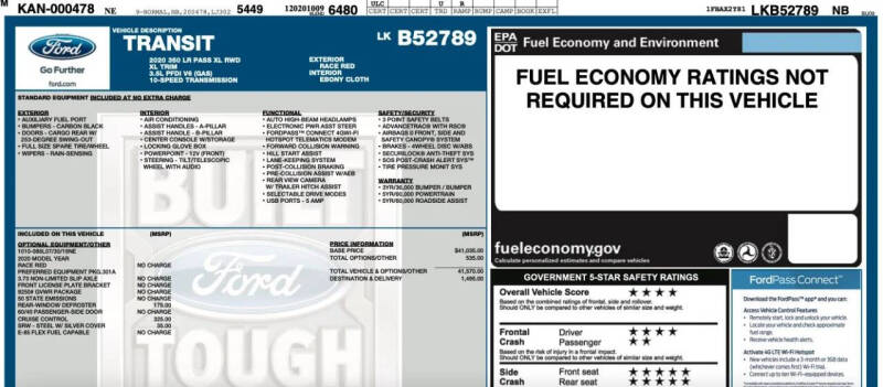 2020 Ford Transit 350 XL