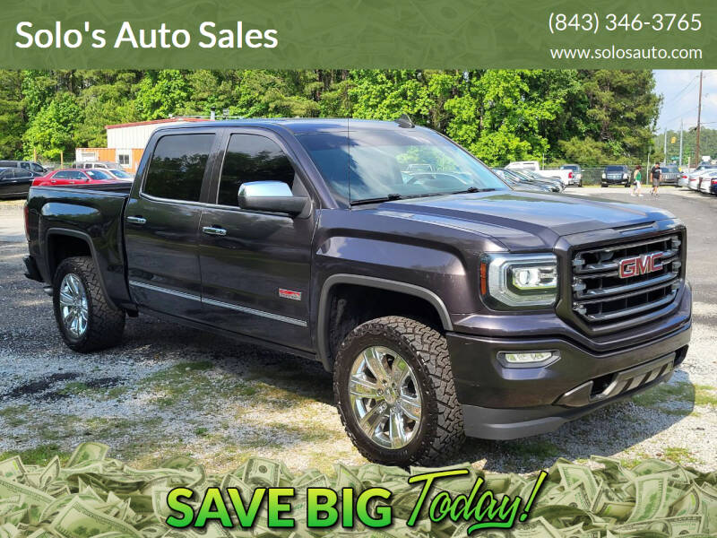 2016 GMC Sierra 1500 for sale at Solo's Auto Sales in Timmonsville SC
